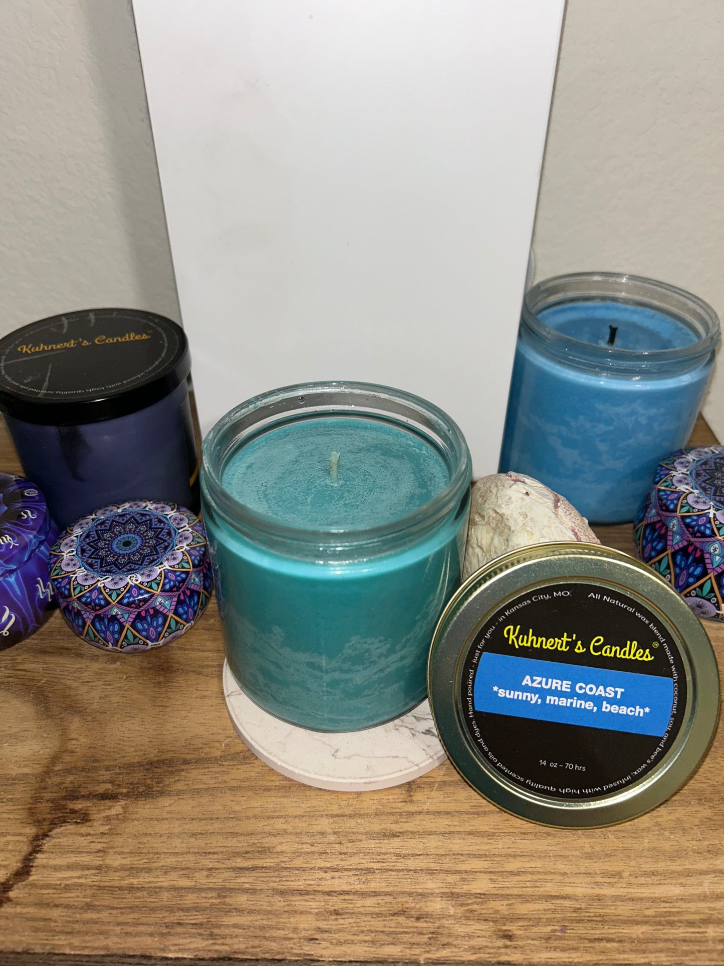 Azure Coast 14oz jar - Kuhnert's Candles