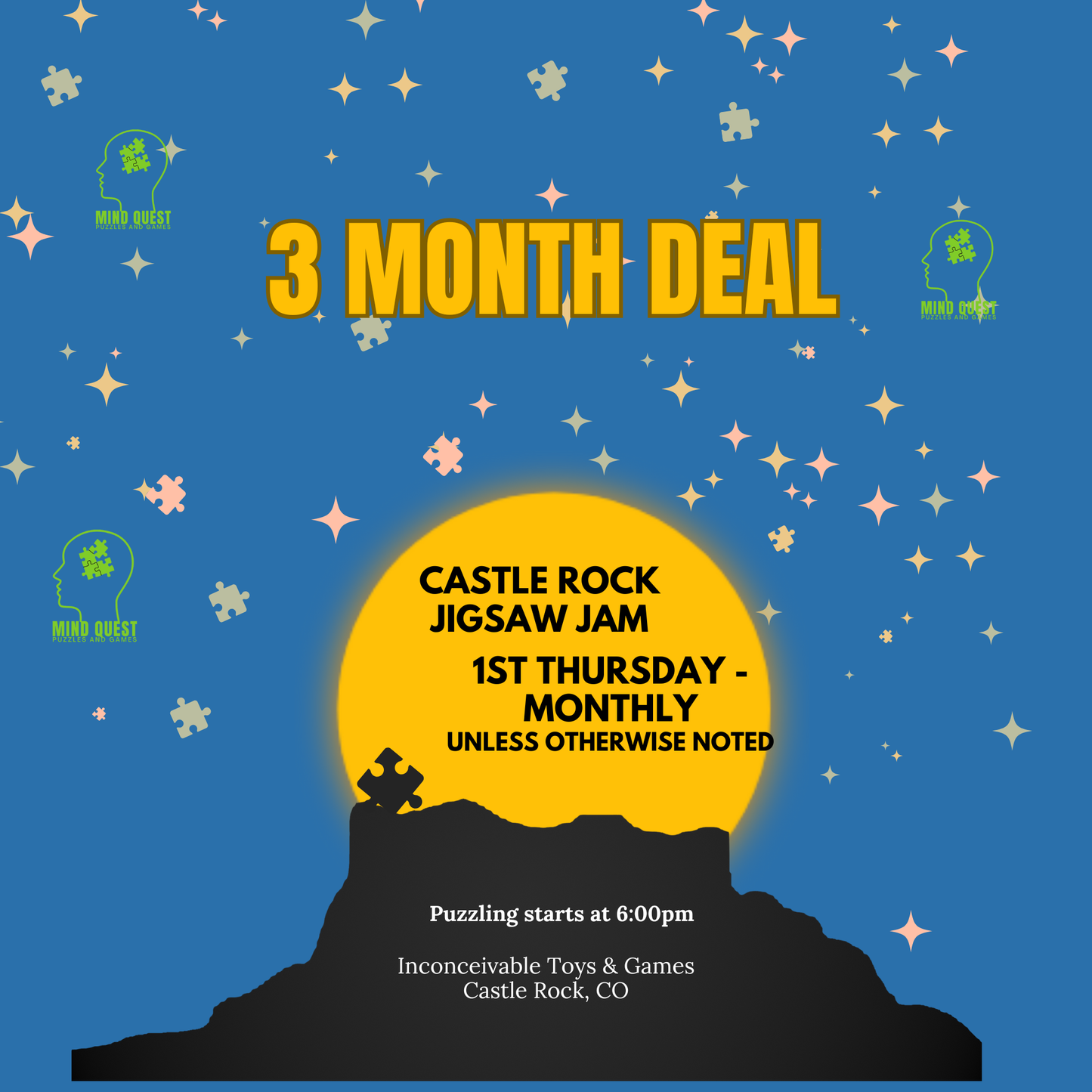 Castlerock JJ - Team Event - Annual, 3 month, 6 month Options