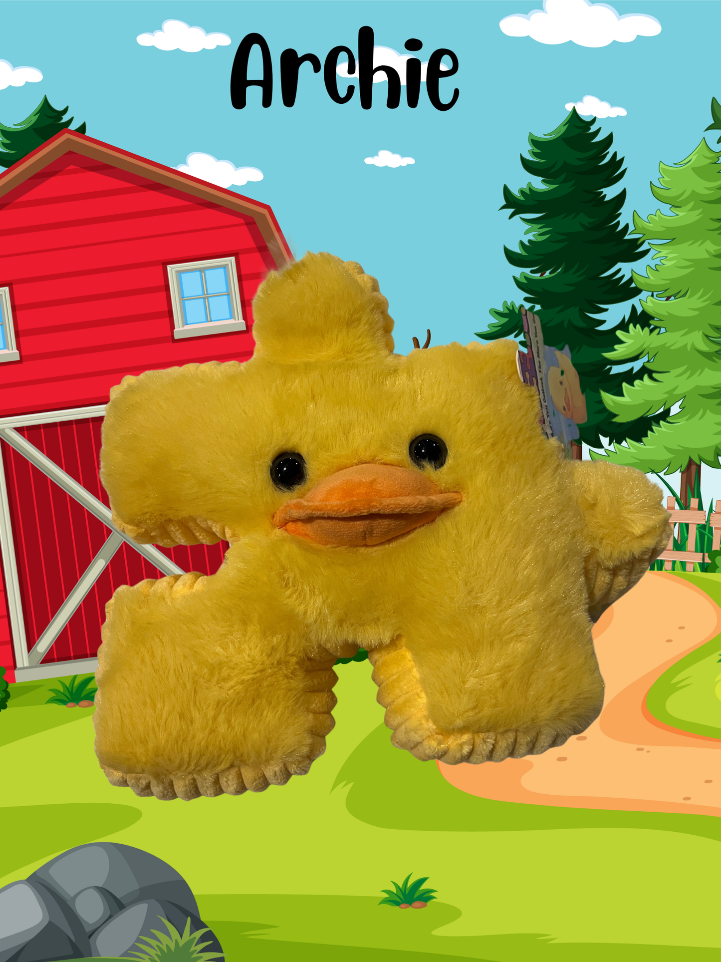 8.5" Duck Pluzzle Plushie - Barnyard Collection
