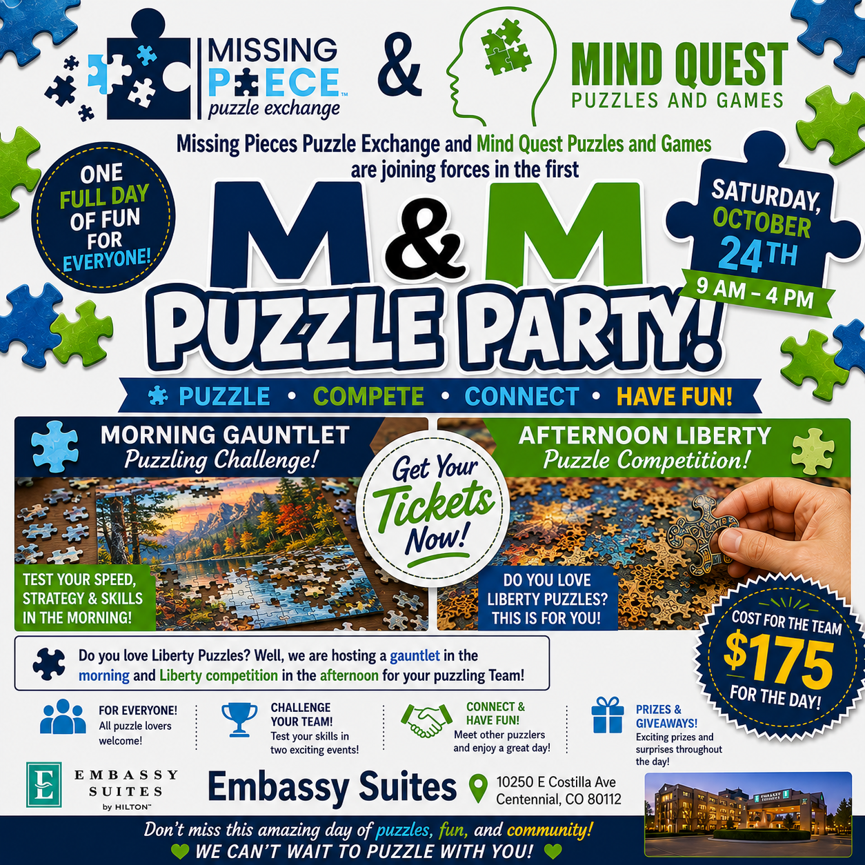 M & M Puzzle Party! A FULL DAY OF PUZZLE FUN