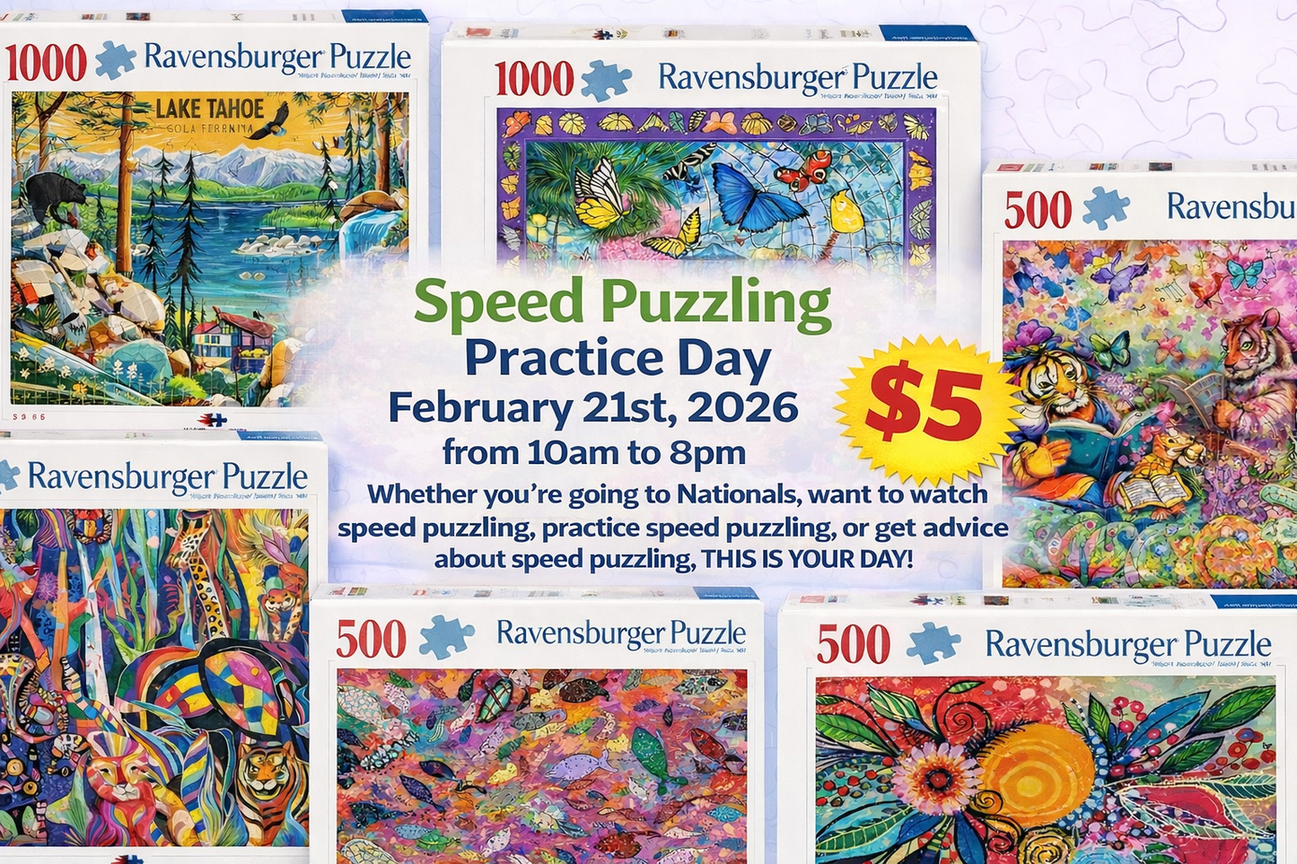 Speed Puzzling Practice Day Event - Saturday February 21st