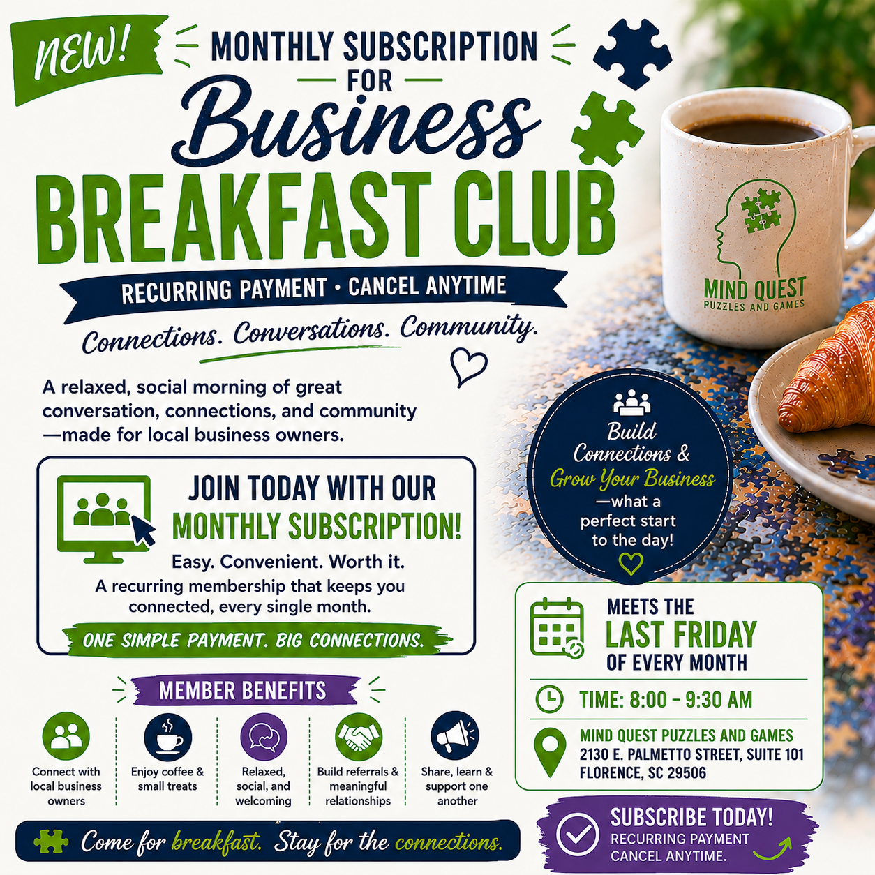 Business Breakfast Club - Monthly Subscription