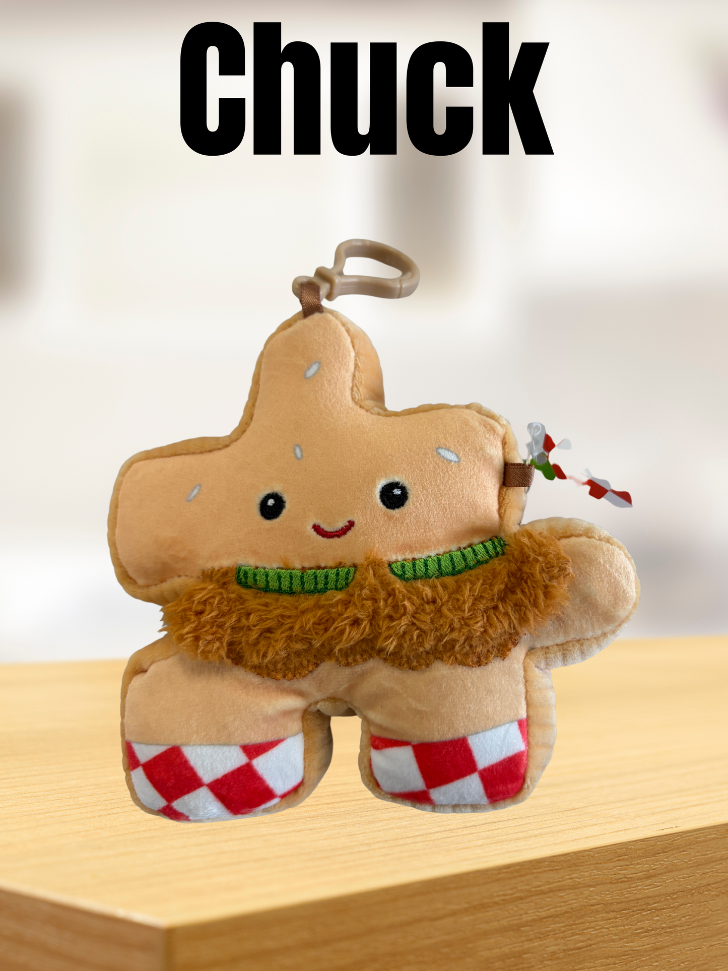 4" Chicken Sandwich Pluzzle Plushie Keychain - New Foodie Collection