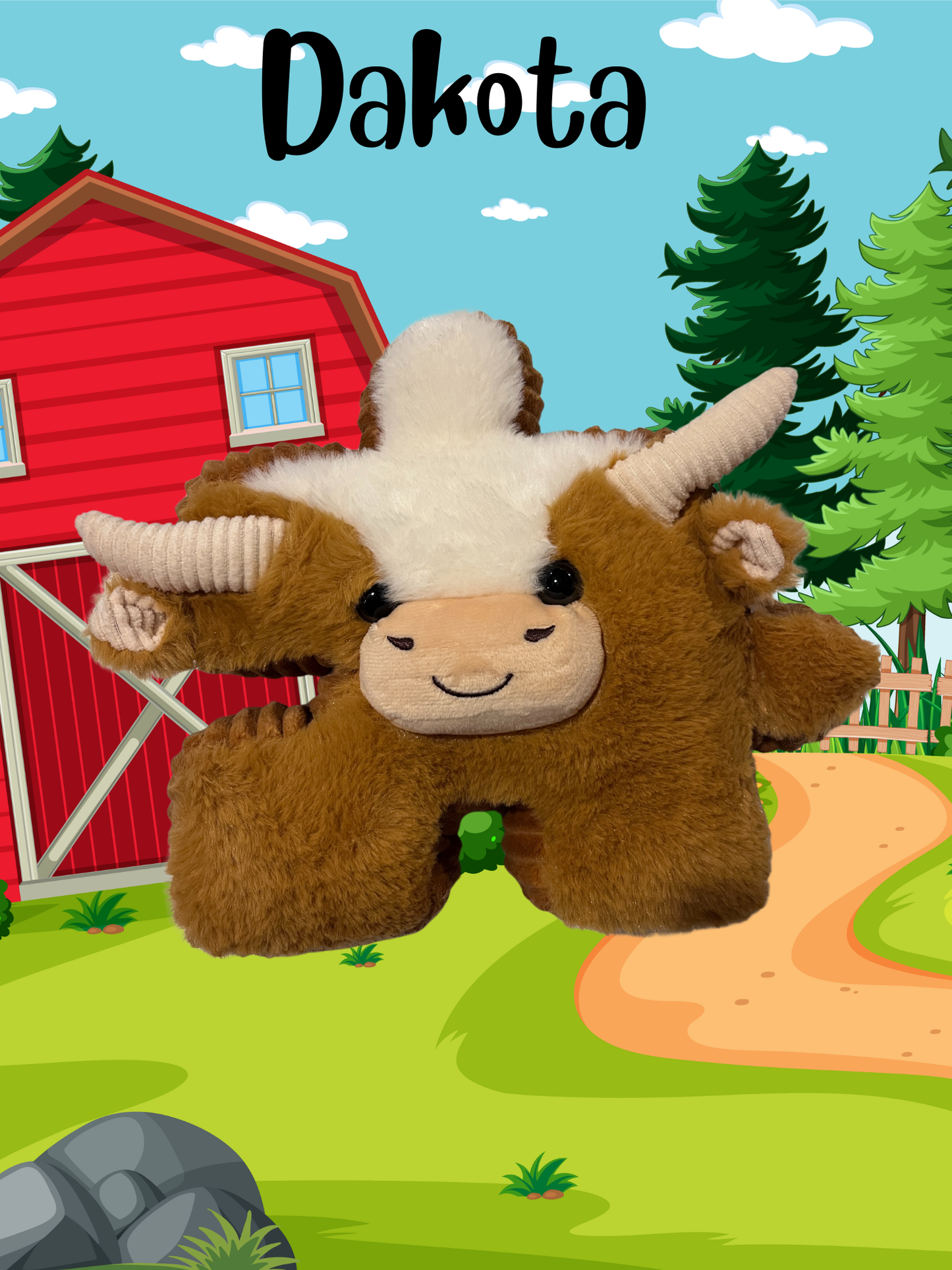 8.5" Yak Pluzzle Plushie - Barnyard Collection