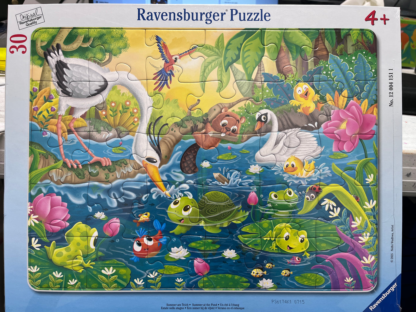 Summer at the Pond Kids Tray puzzle - Ravensburger