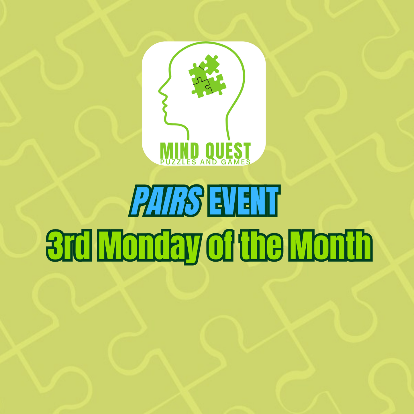 Pairs Speed Puzzling Event - Monument Jigsaw Madness - PLEASE SELECT A DATE