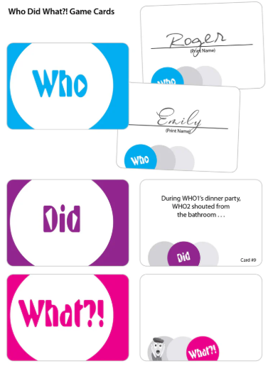 Who Did What?! - Group Card Game