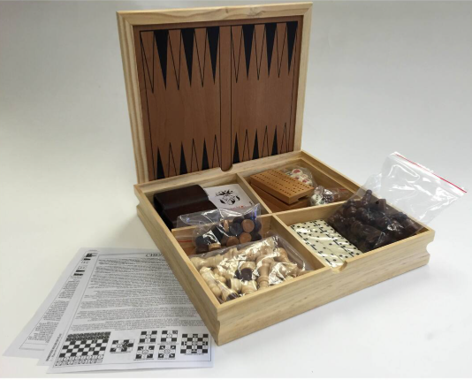 Classic Game Collection 7-in-1 Combination Game Set - University Games