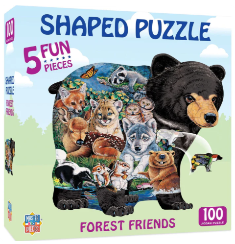 Forest Friends - Shaped Puzzle - 100 pieces - MasterPieces