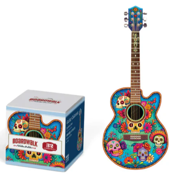 Guitar Calavera - Boardwalk - Wooden - Fun Size