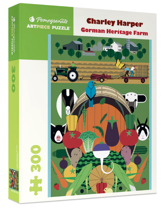 Charley Harper: Gorman Heritage Farm - Pomegranate