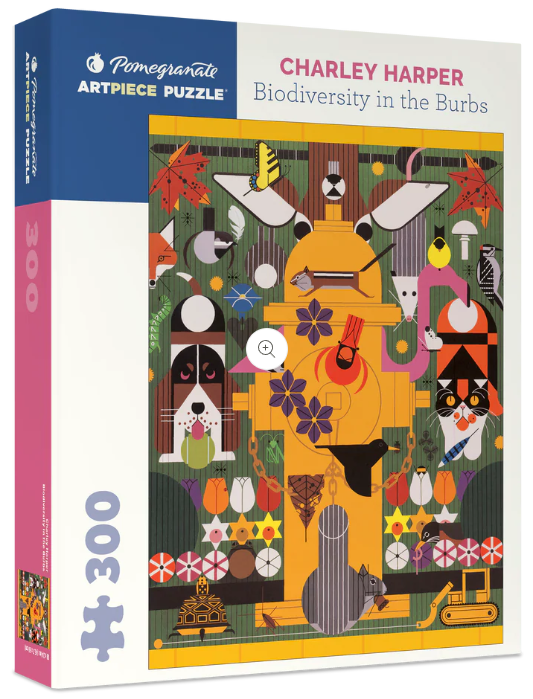 Charley Harper: Biodiversity in the Burbs - Pomegranate
