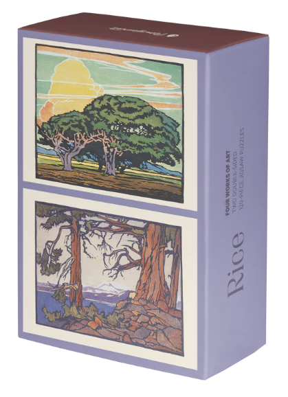 William S. Rice 120-Piece Double-Sided Jigsaw Puzzle Set - Pomegranate