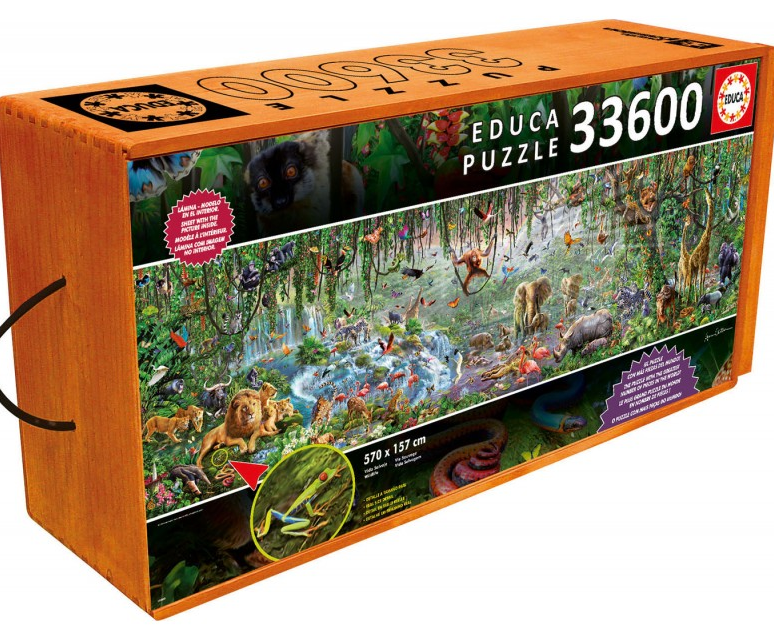 Wildlife Puzzle - 33,600 pieces - Educa - University Games – Mind Quest ...