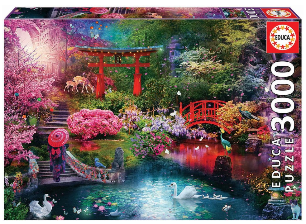 Japanese Garden - 3,000 pieces - Educa - University Games