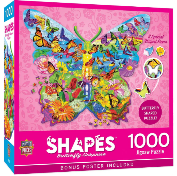 Shapes - Butterfly Surprise 1000 pieces - MasterPieces