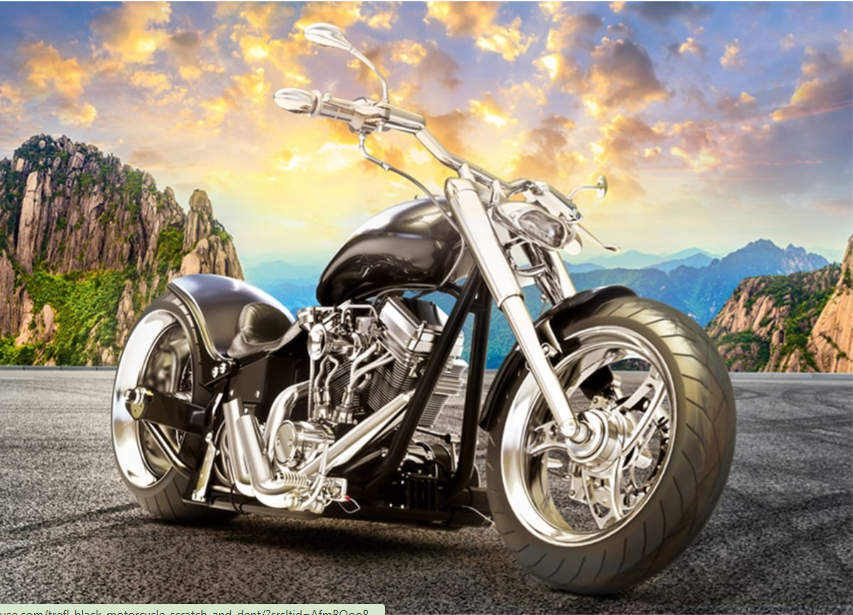 Black Motorcycle - Trefl