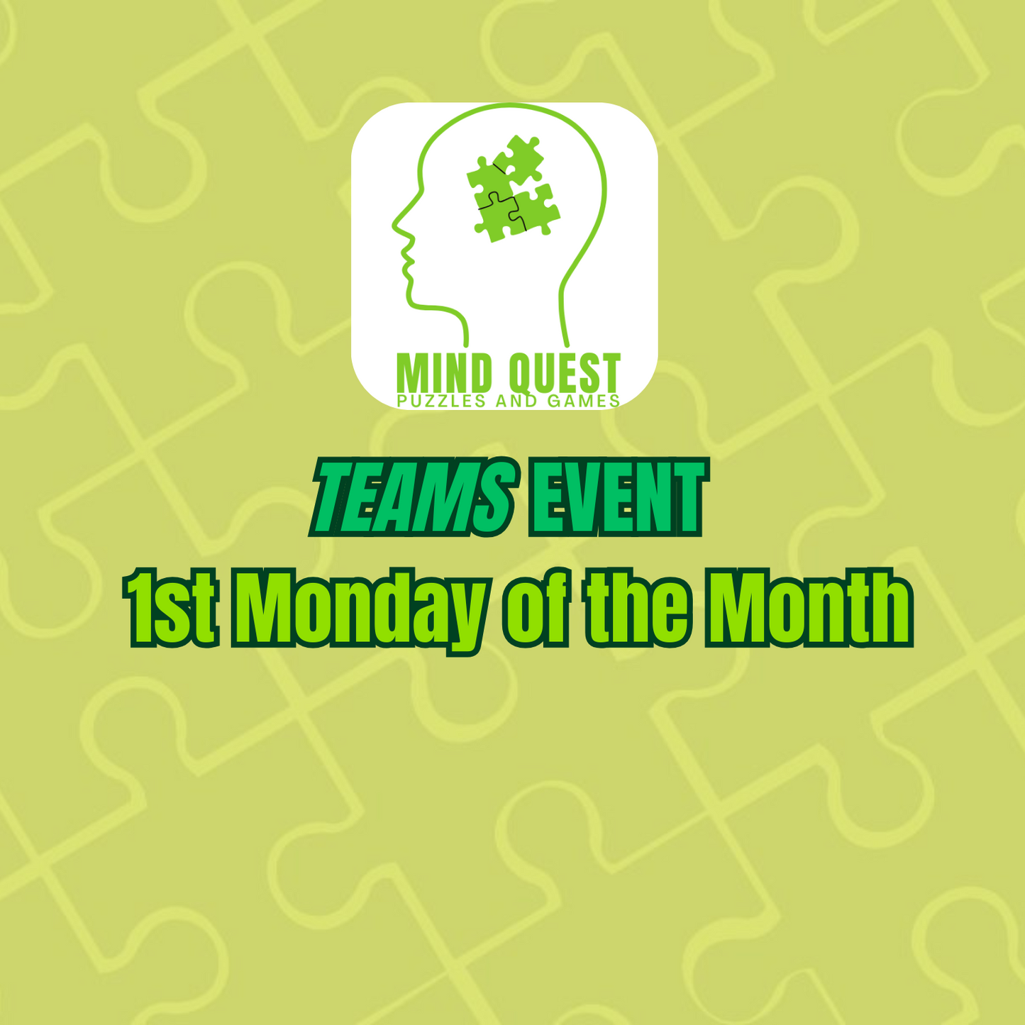 Teams Speed Puzzling Event - Monument Jigsaw Madness - PLEASE SELECT A DATE