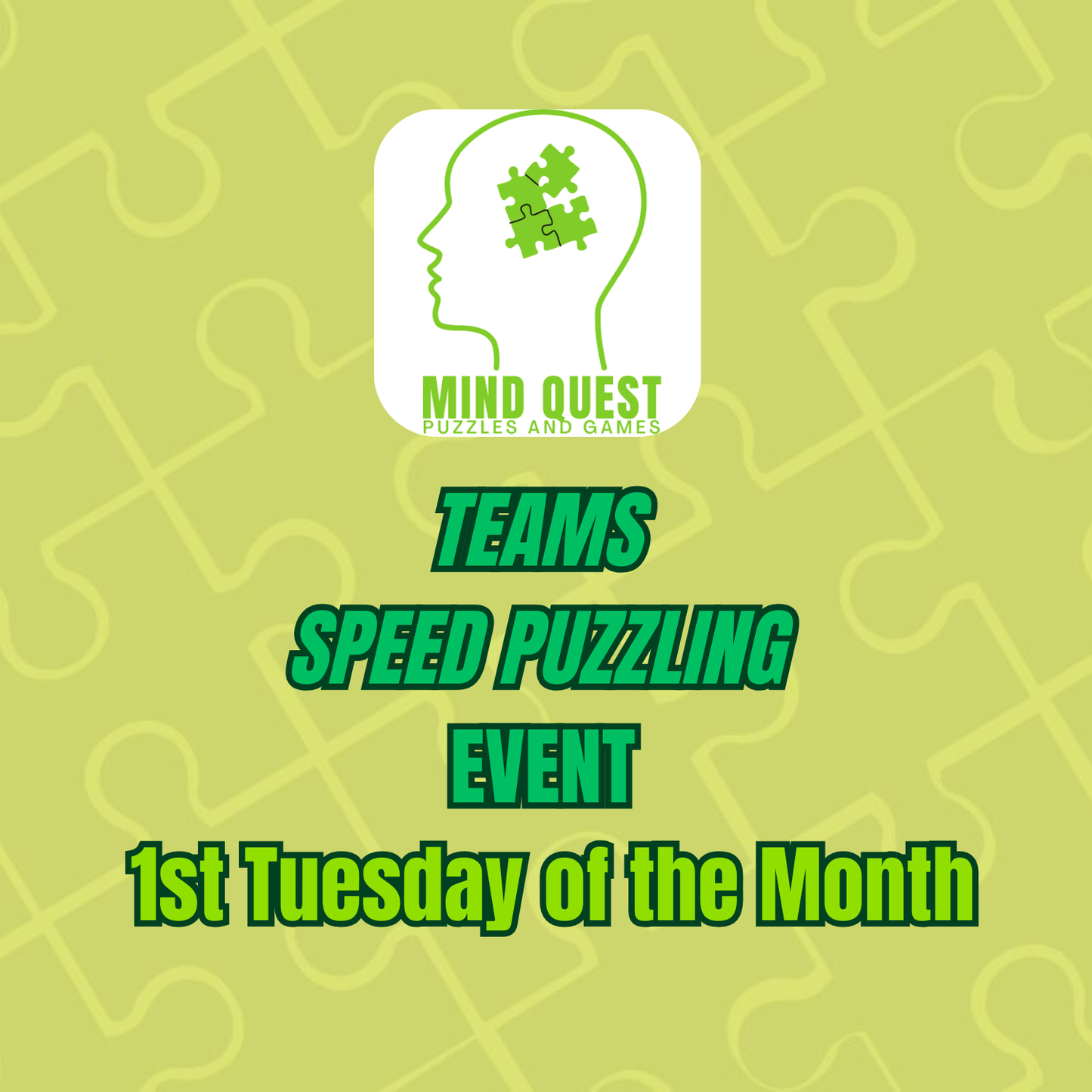 Teams Speed Puzzling Event - Monument Jigsaw Madness - PLEASE SELECT A DATE