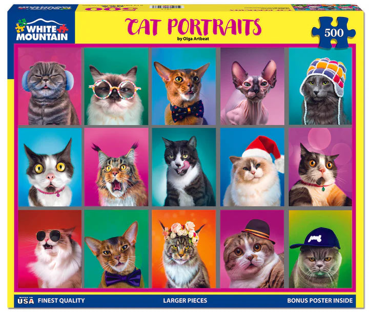 Cat Portraits - White Mountain