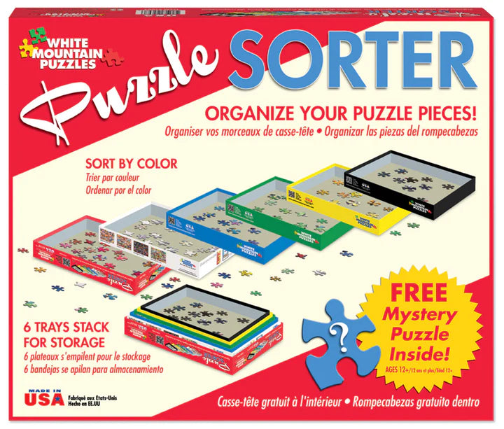 Puzzle Sorting Tray Set - White Mountain