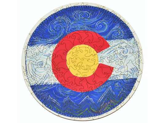 Colorado Flag, Watercolor - Liberty