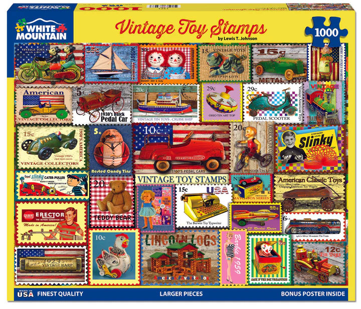 Vintage Toy Stamps - White Mountain