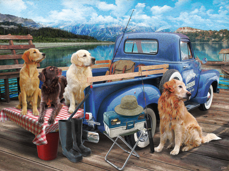 Dogs Gone Fishing - Vermont Christmas Co