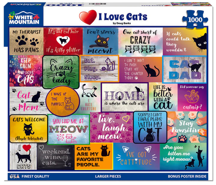 I Love Cats - White Mountain