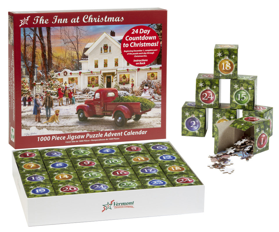 The Inn at Christmas Puzzle Advent Calendar - Vermont Christmas Co