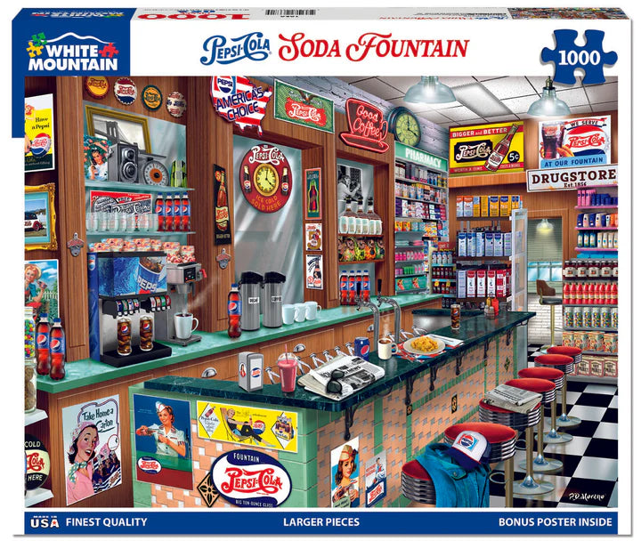 Pepsi Soda Fountain - White Mountain