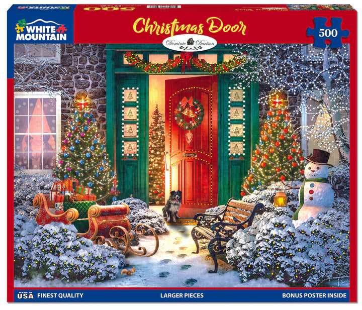 Christmas Door - White Mountain