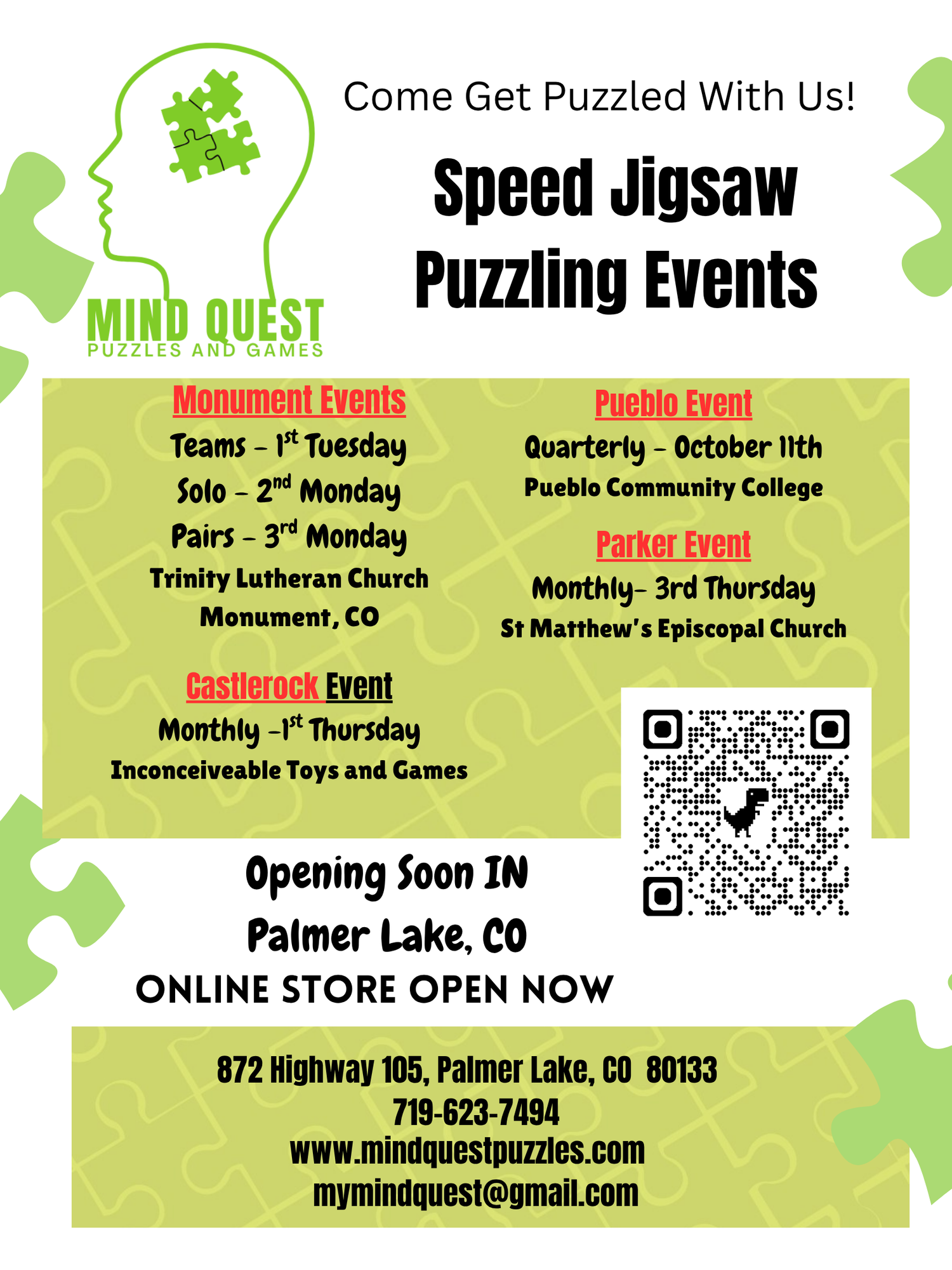 Speed Puzzling Events