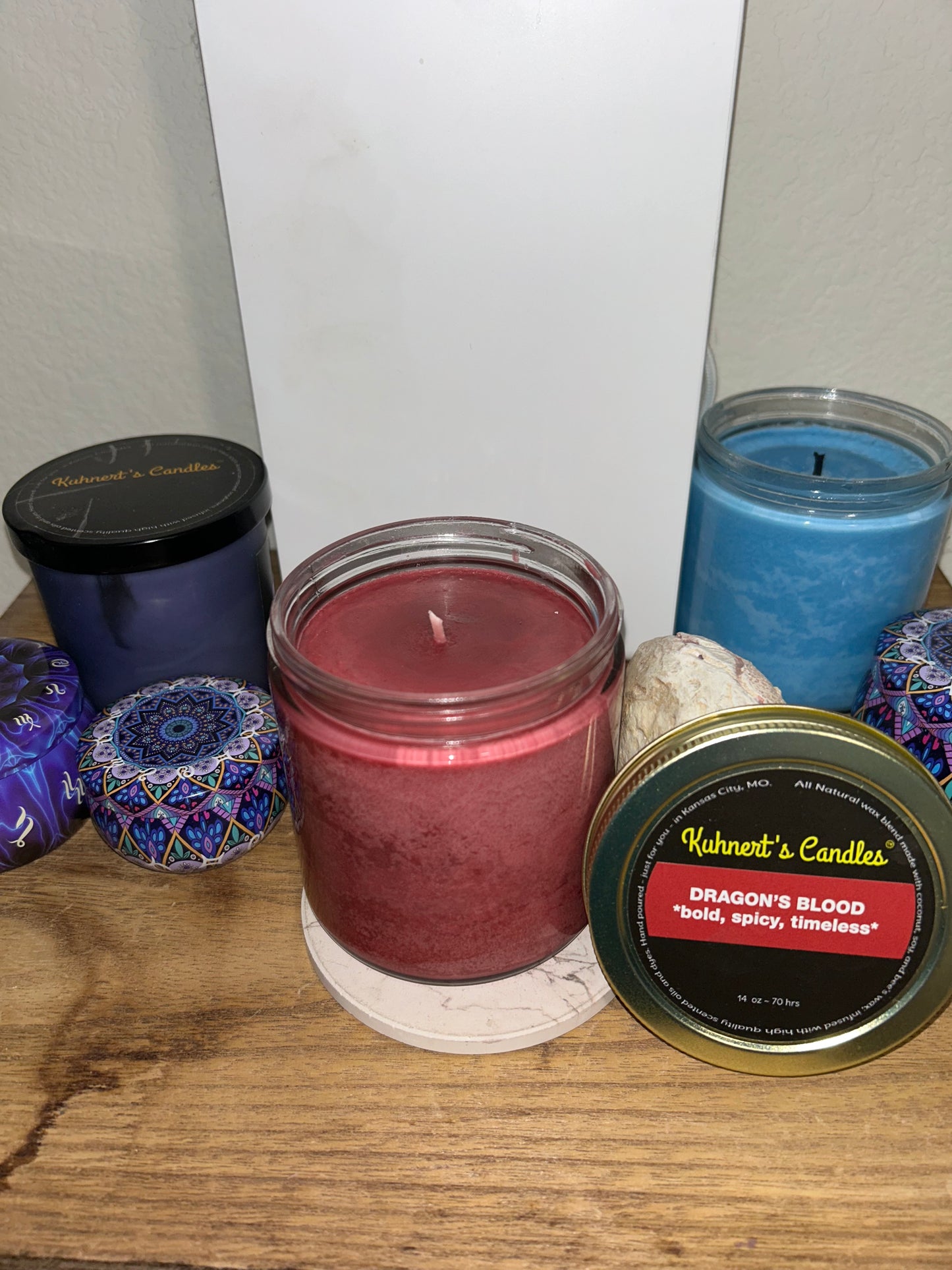 Dragon's Blood 14oz jar - Kuhnert's Candles