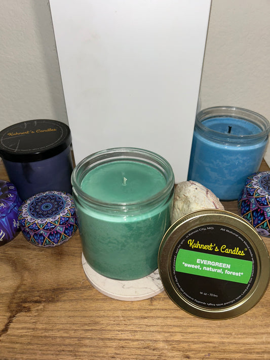 Evergreen 14oz jar - Kuhnert's Candles