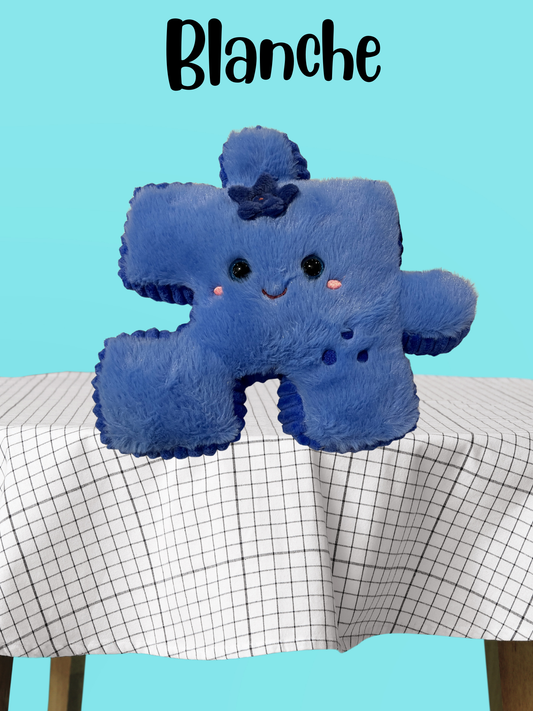 8.5" Blueberry Pluzzle Plushie - Fruit Salad Collection