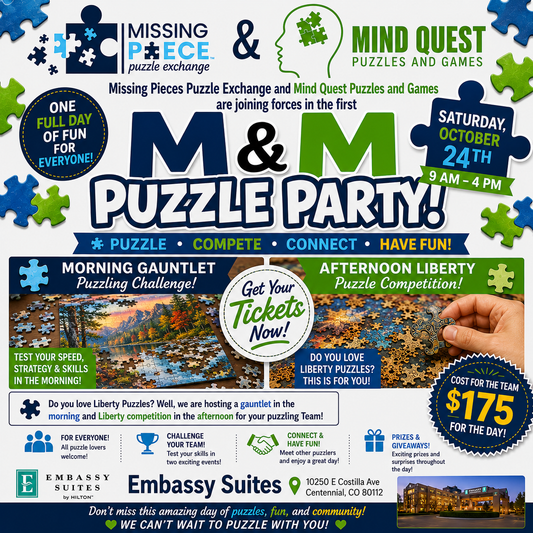 M & M Puzzle Party! A FULL DAY OF PUZZLE FUN