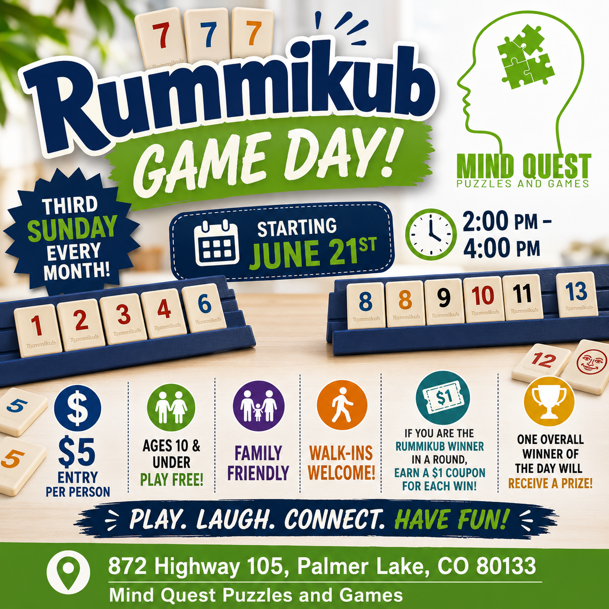 Rummikub Game Day - 3rd Sunday