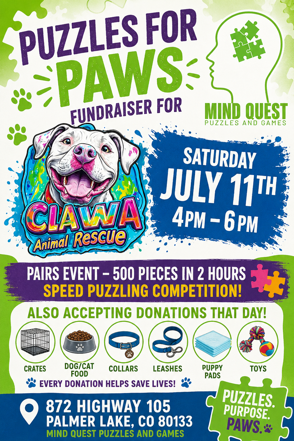 Puzzle for Paws Pairs Competition