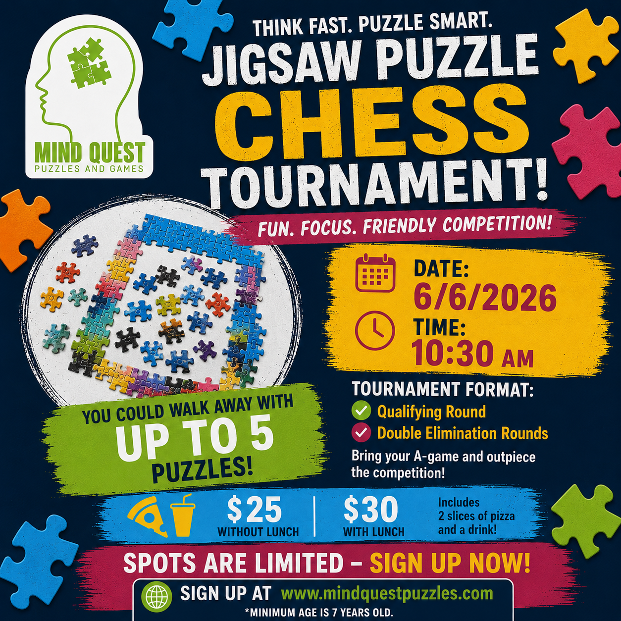Jigsaw PUZZLE Chess Tournament