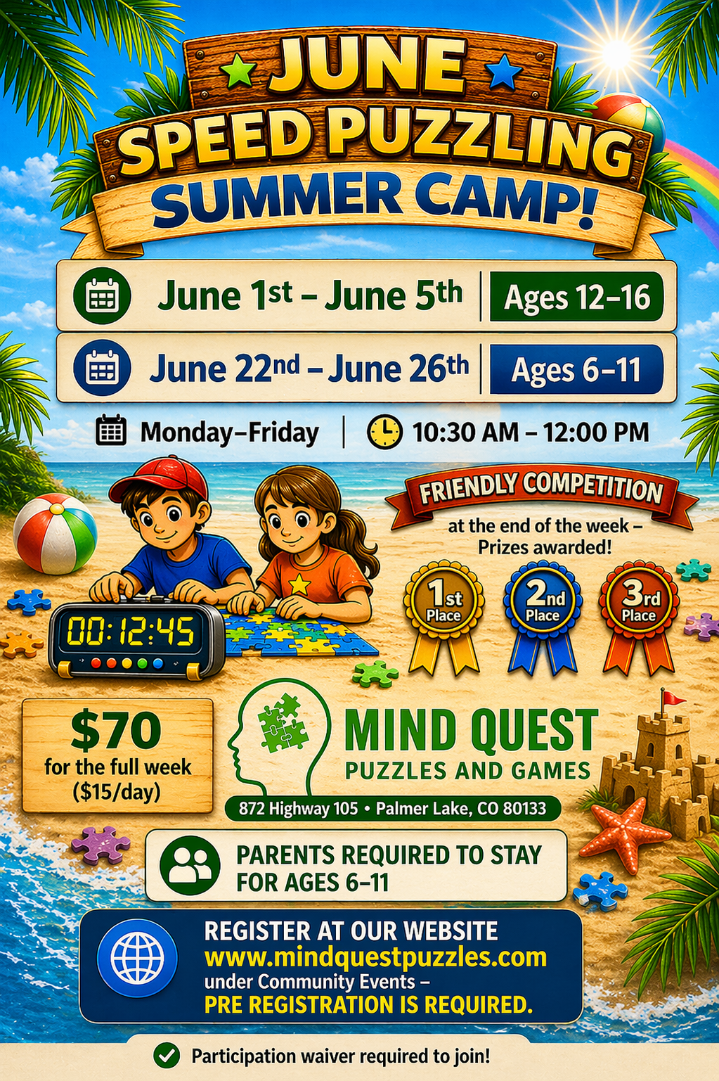 Speed Puzzling Summer Camp
