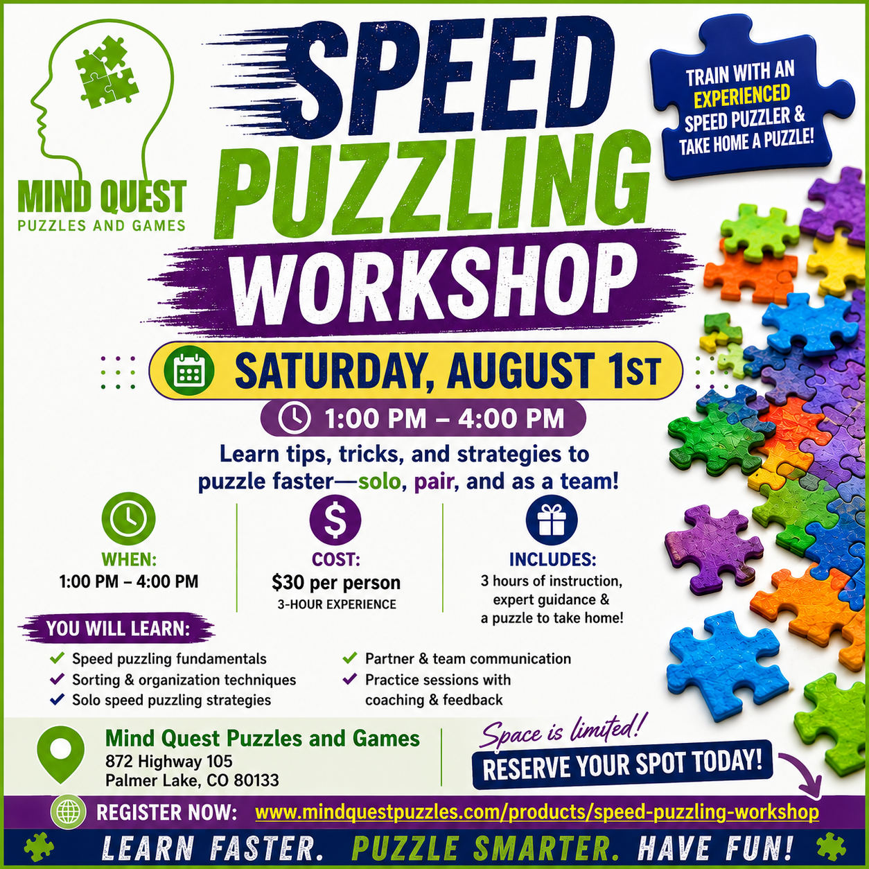 Speed Puzzling Workshop