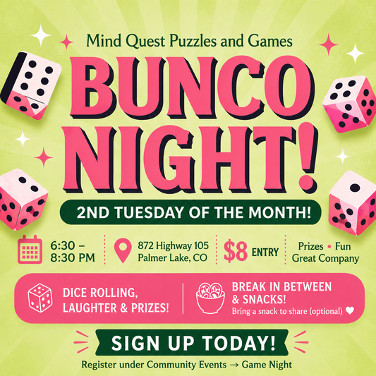 Bunco Game Night - 2nd Tuesday