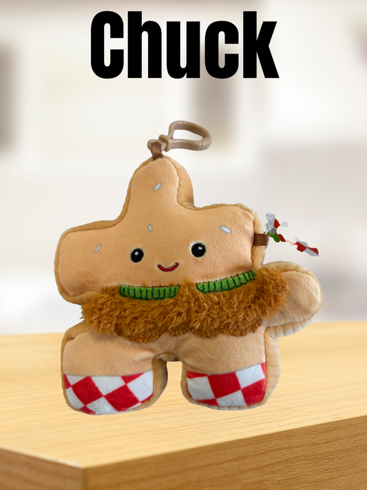 4" Chicken Sandwich Pluzzle Plushie Keychain - New Foodie Collection