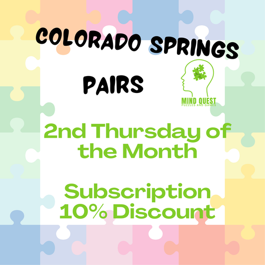 Colorado Springs Pairs Event - Monthly Subscription