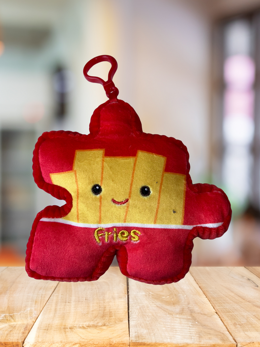 4" Fries Pluzzle Plushie Keychain - Foodie Collection