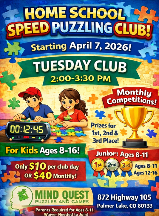 Tuesday Home School Speed Jigsaw Puzzling Club Registration - YOUTH