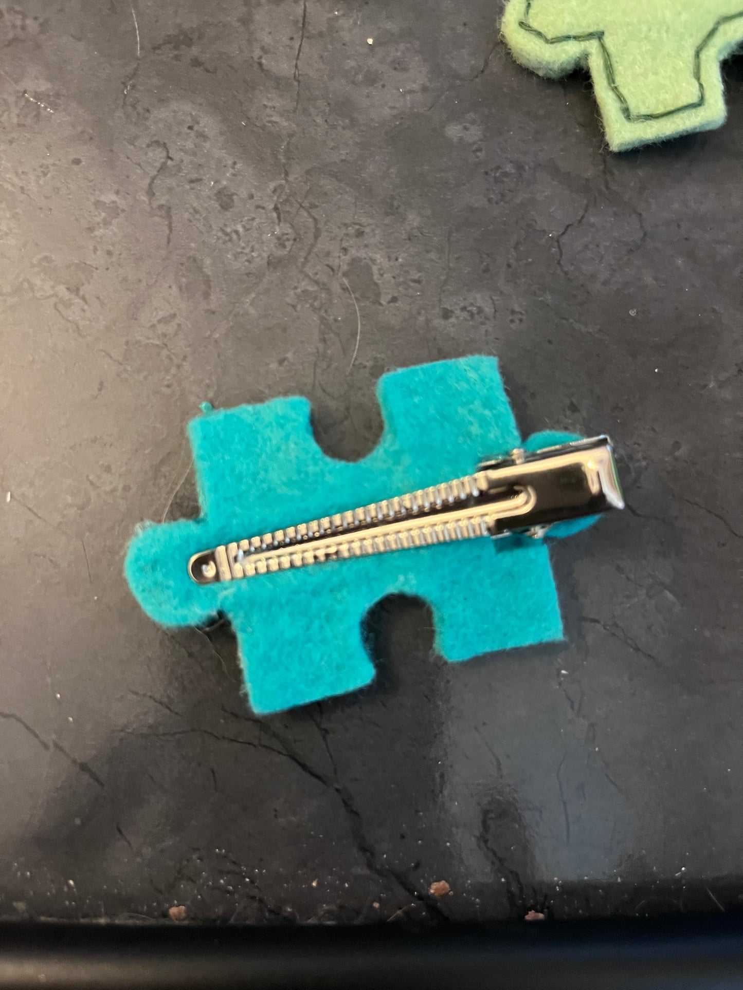 Puzzle Piece Hair Clips