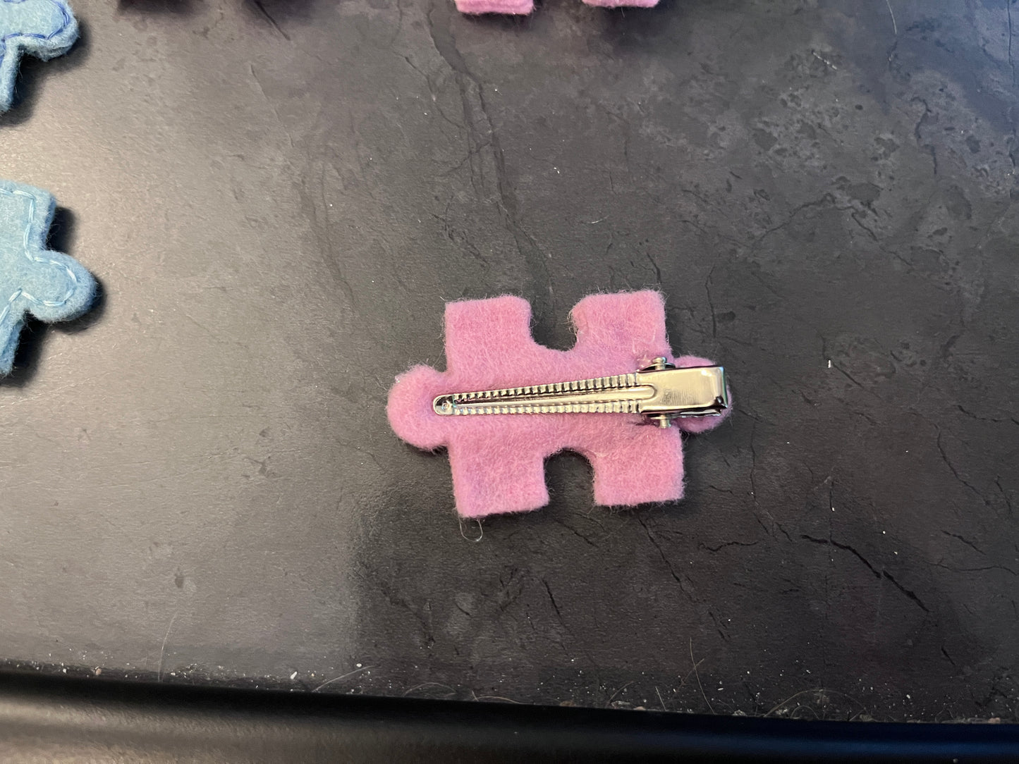 Puzzle Piece Hair Clips