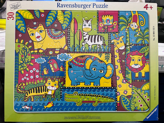 Jungle Animal Jumble Kids Tray puzzle - Ravensburger